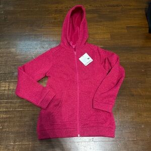 The Black Dog Bright Raspberry Half-Zip Hoodie